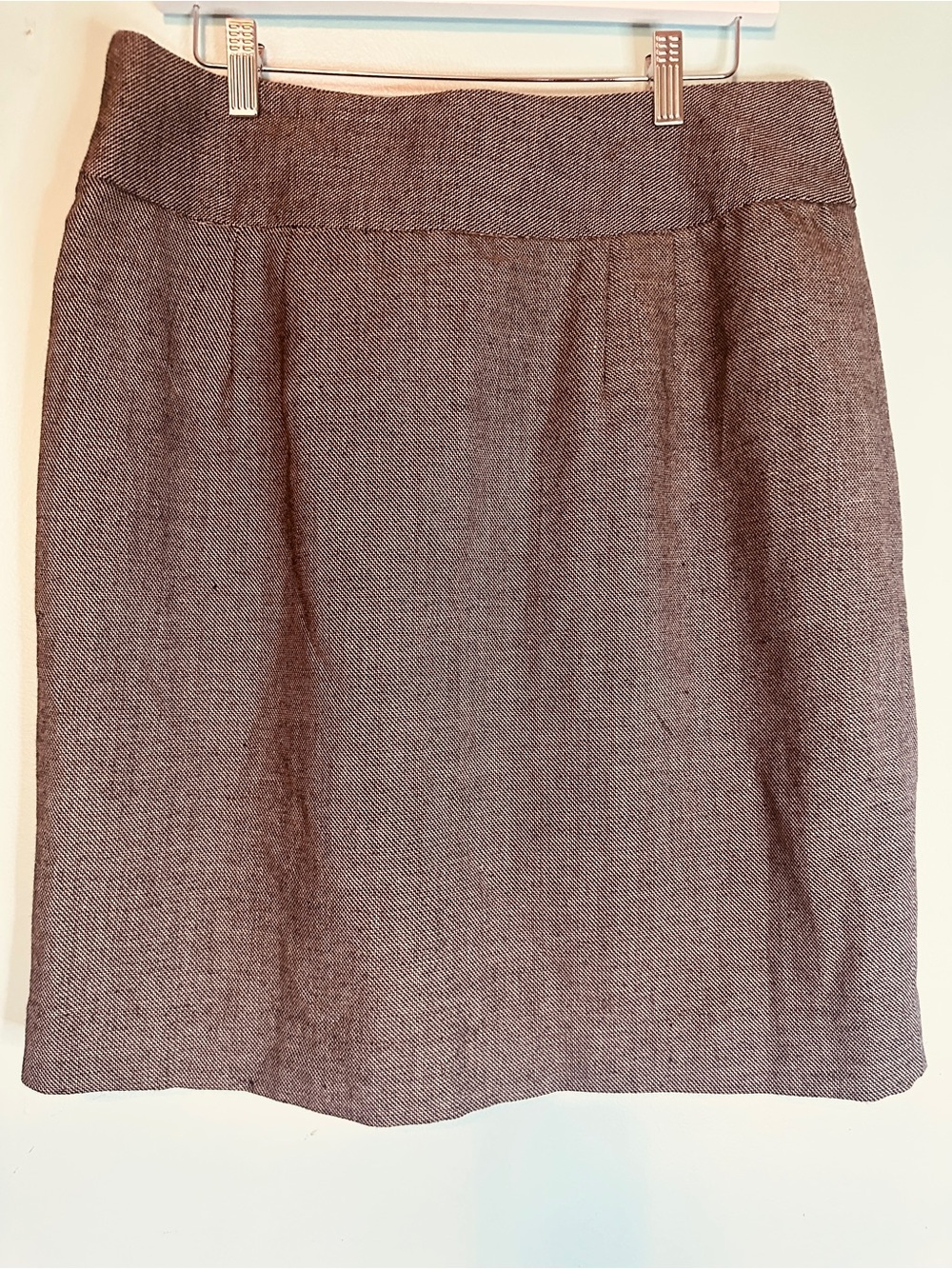 Banana Republic Brown Herringbone A-Line Skirt